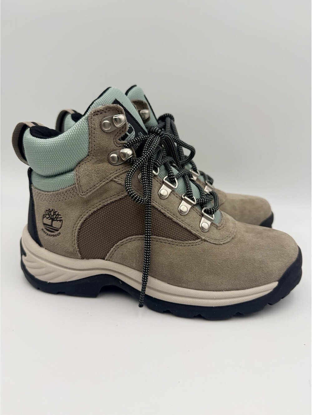 Timberland Boots White Ledge Mid LC Waterproof Hiking Boots Women’s Sz 5.5 NWOB